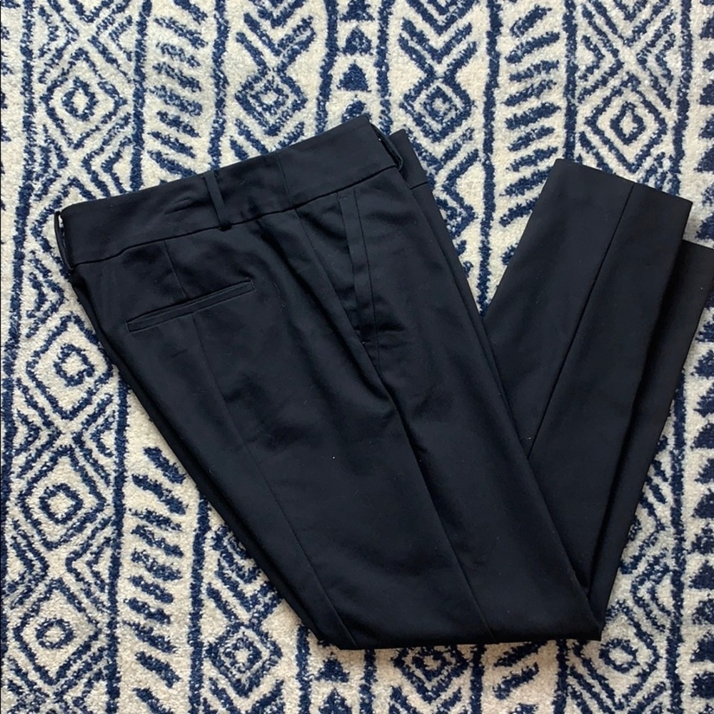 Loft outlet curvy skinny ankle career black pants